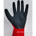 Industrielle Polyester Latexschaum beschichtete Crinkle -Sicherheitshandschuhe